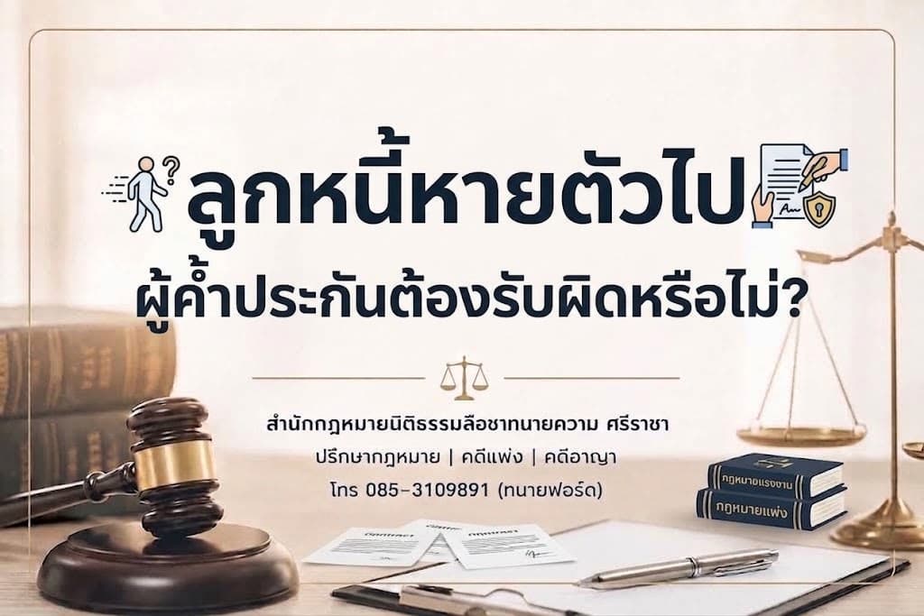 ลูกหนี้หายตัวไป ผู้ค้ำประกันต้องรับผิดหรือไม่?