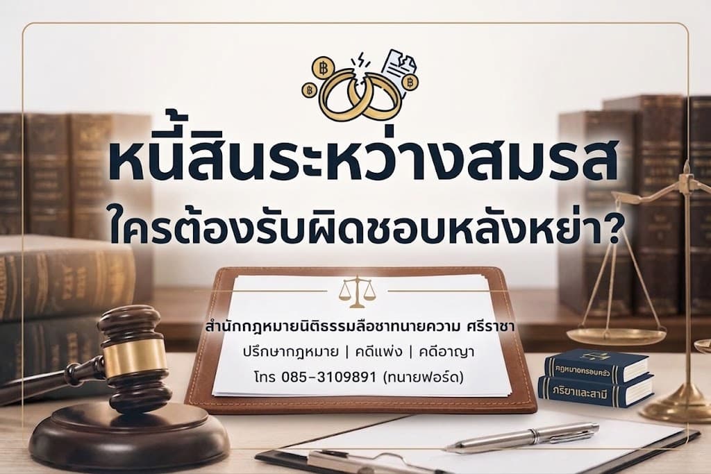 หนี้สินระหว่างสมรส ใครต้องรับผิดชอบหลังหย่า