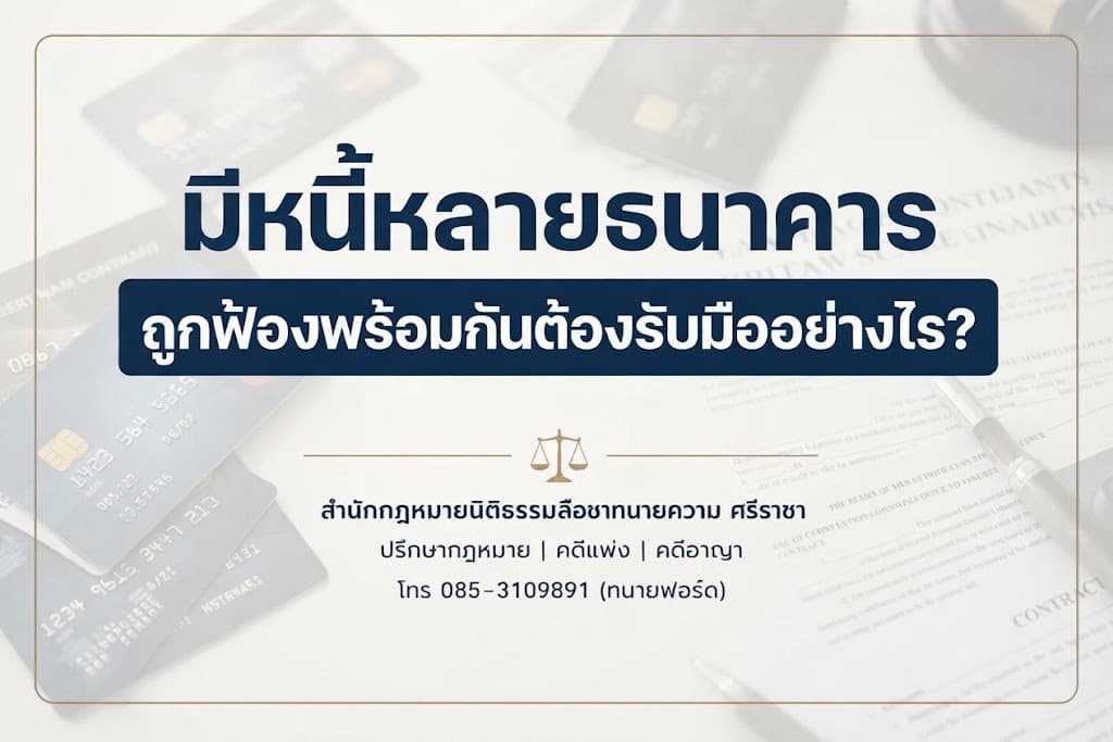มีหนี้หลายธนาคาร ถูกฟ้องพร้อมกันต้องรับมืออย่างไร?
