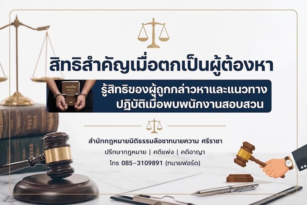 ถูกเรียกไปสอบสวนควรทำอย่างไร? รู้สิทธิของผู้ถูกกล่าวหาและแนวทางปฏิบัติเมื่อพบพนักงานสอบสวน