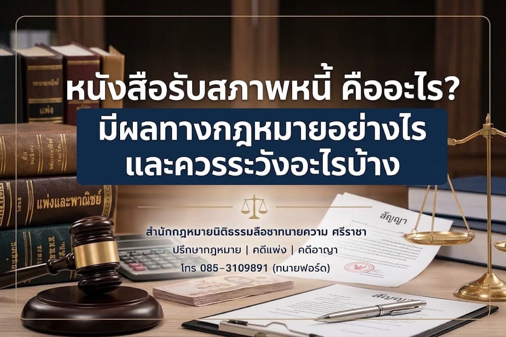 หนังสือรับสภาพหนี้ คืออะไร? มีผลทางกฎหมายอย่างไร และควรระวังอะไรบ้าง