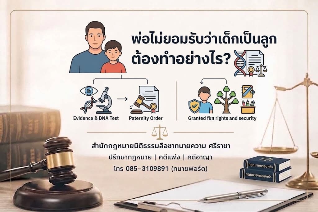 พ่อไม่ยอมรับว่าเด็กเป็นลูก ต้องทำอย่างไร?