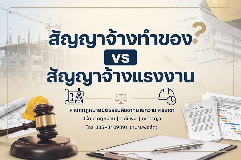 สัญญาจ้างทำของ vs สัญญาจ้างแรงงาน ต่างกันอย่างไร?